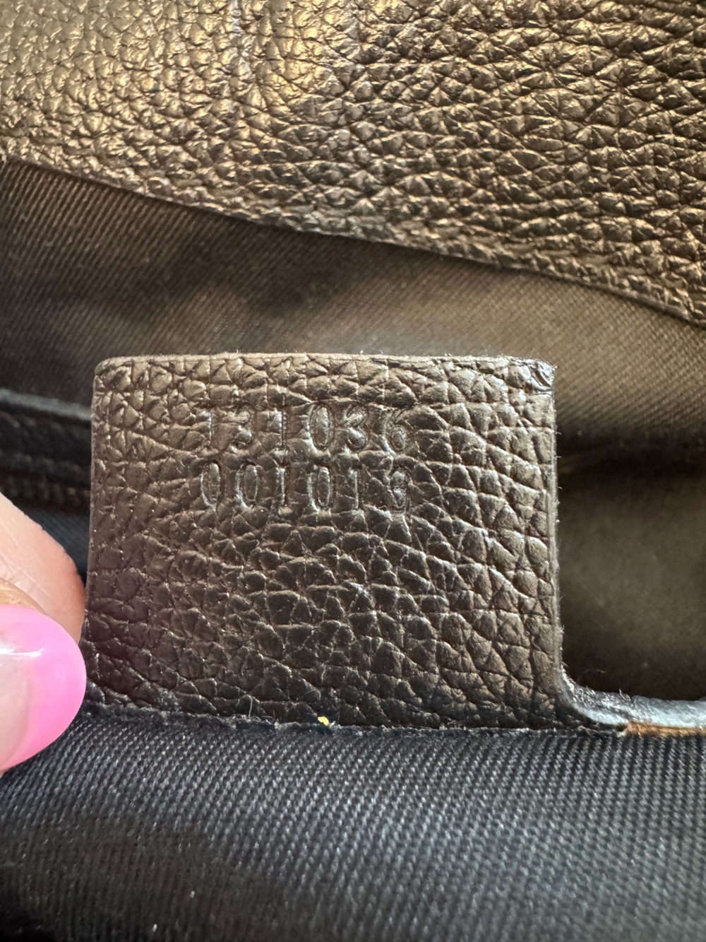 Gucci Black Crescent Bag w/Green & Red Stripe & Gold Bamboo Rings - Picture 7 of 13